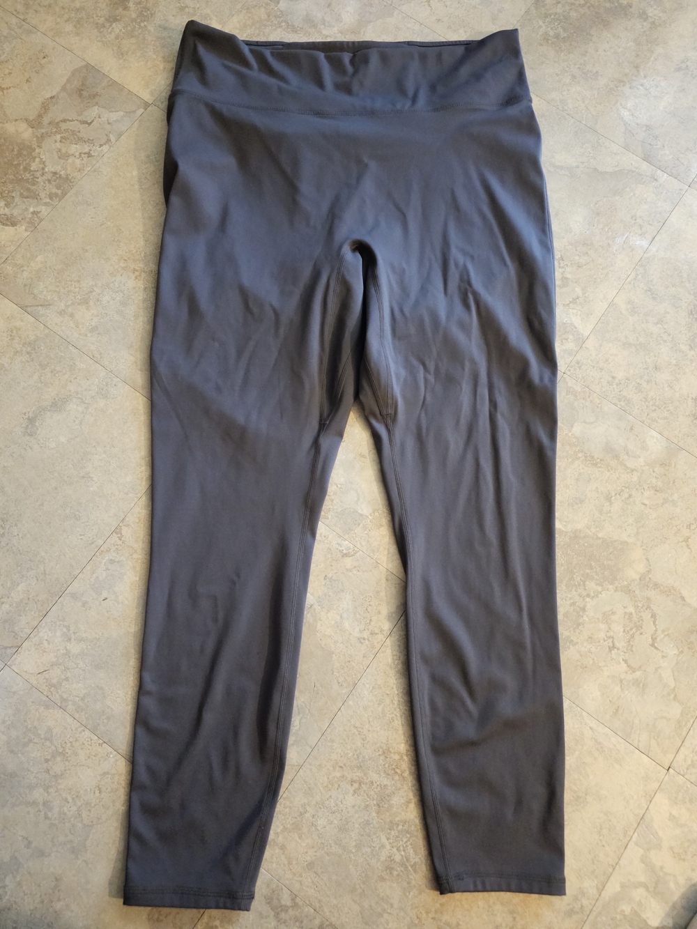 Fabletics Slate Gray High-Waist Leggings - 2X
